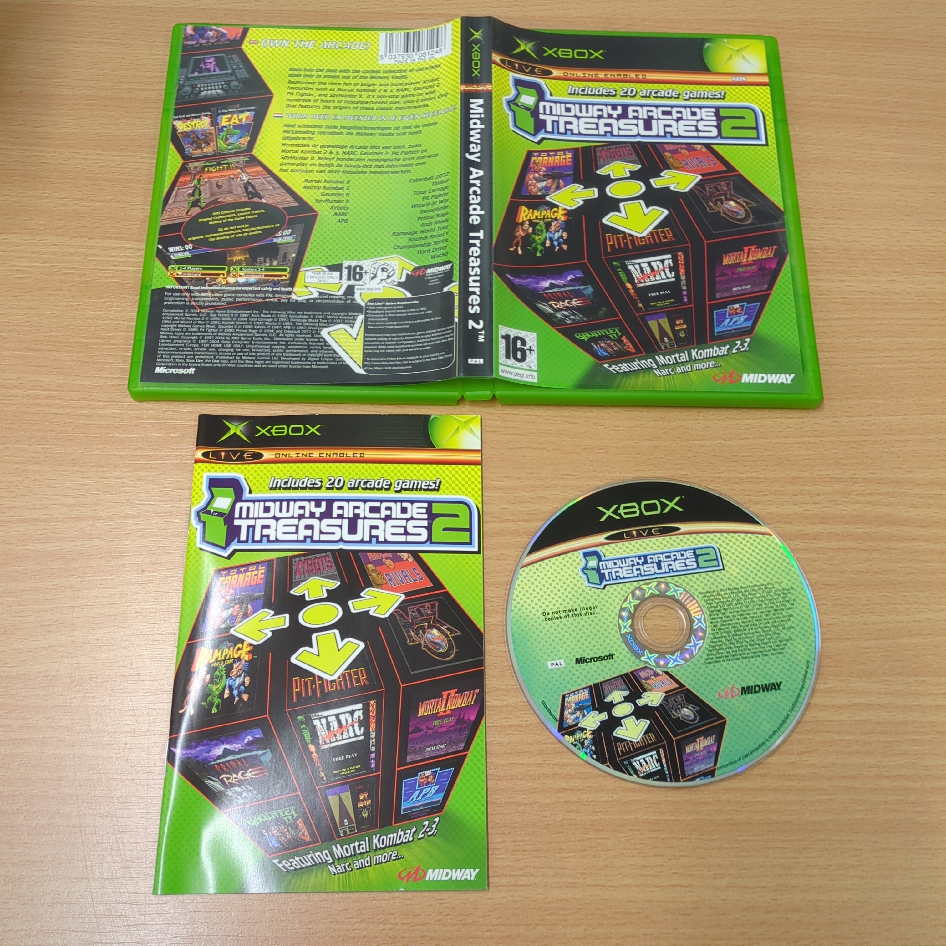 Midway Arcade Treasures 2 original Xbox game Midway Arcade Treasures 2 original Xbox game